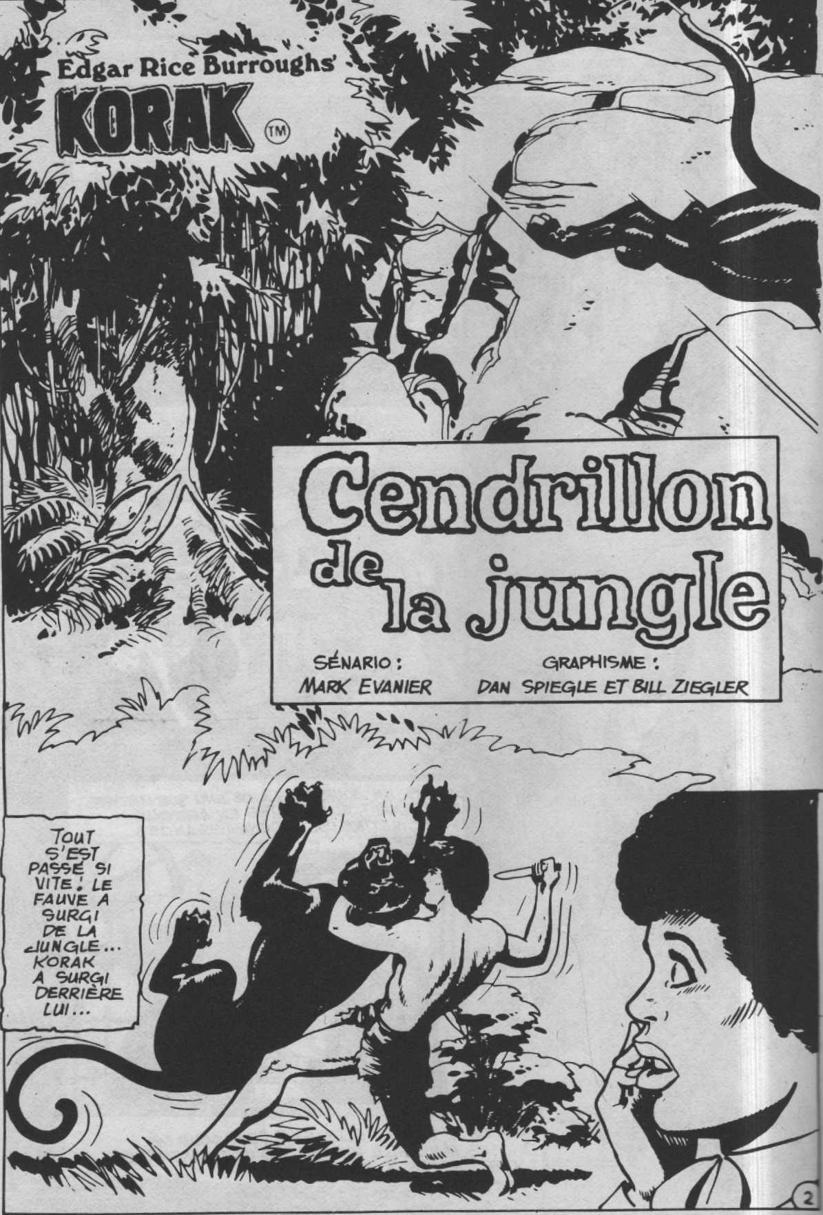 Planche BD dessine par Dan Spiegle